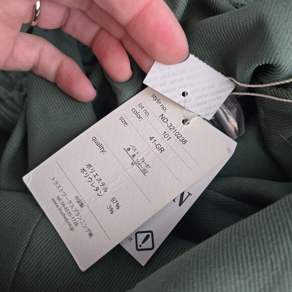 Nohea womens medium olive green belted adjustable strap mermaid midi dress NWT - Picture 10 of 12